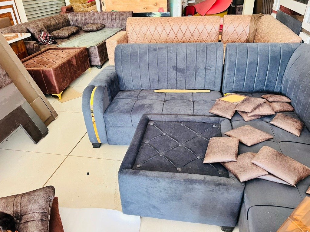 Grey L-Shape Sofa